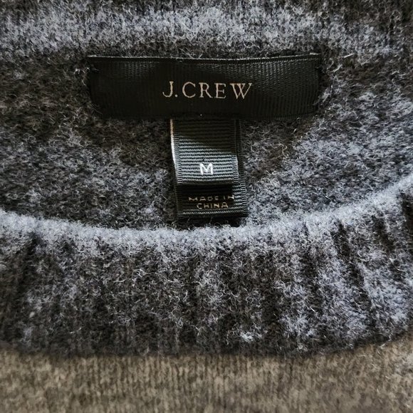 J. Crew Two-Toned Gray Wool Sweater - Picture 9 of 9